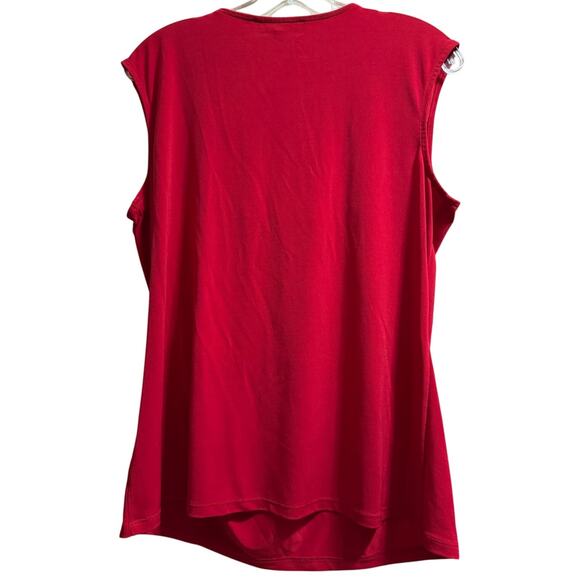 Jones Studio Size Large Red Tank Top Blouse - Picture 7 of 7